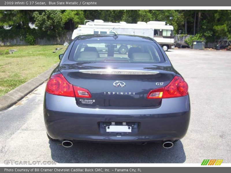 Blue Slate Metallic / Graphite 2009 Infiniti G 37 Sedan