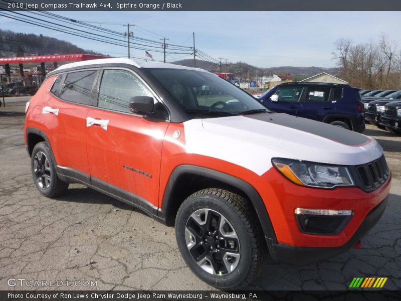 Spitfire Orange / Black 2018 Jeep Compass Trailhawk 4x4