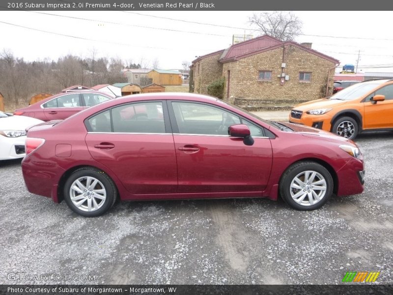 Venetian Red Pearl / Black 2016 Subaru Impreza 2.0i Premium 4-door