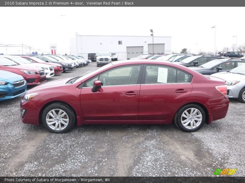 Venetian Red Pearl / Black 2016 Subaru Impreza 2.0i Premium 4-door