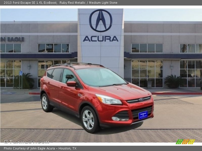 Ruby Red Metallic / Medium Light Stone 2013 Ford Escape SE 1.6L EcoBoost