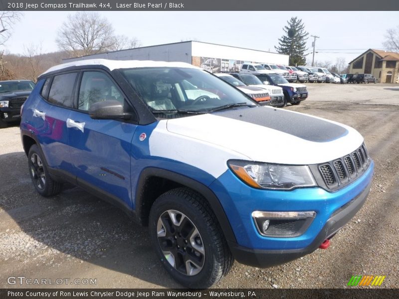 Laser Blue Pearl / Black 2018 Jeep Compass Trailhawk 4x4