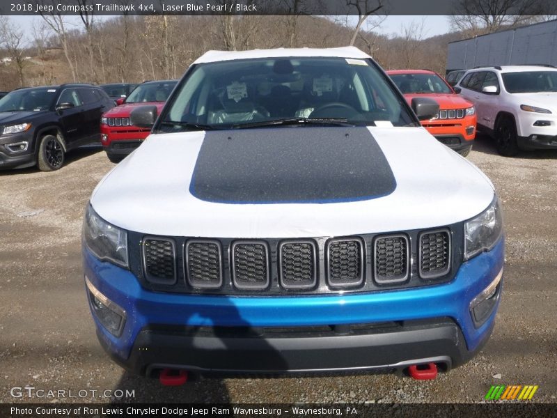 Laser Blue Pearl / Black 2018 Jeep Compass Trailhawk 4x4