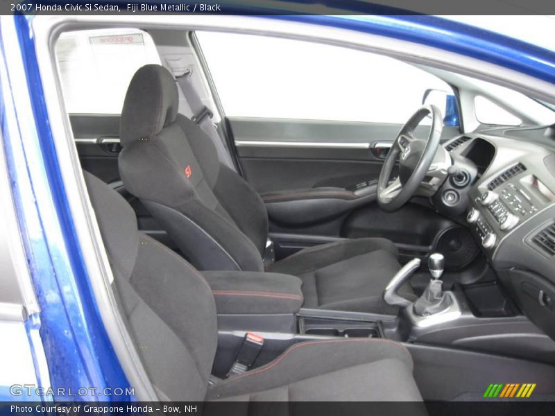 Fiji Blue Metallic / Black 2007 Honda Civic Si Sedan