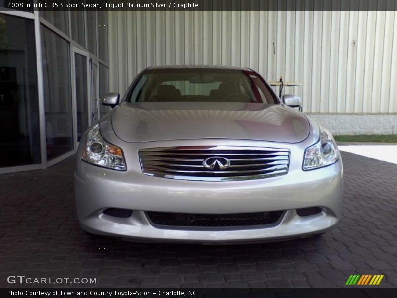 Liquid Platinum Silver / Graphite 2008 Infiniti G 35 S Sport Sedan