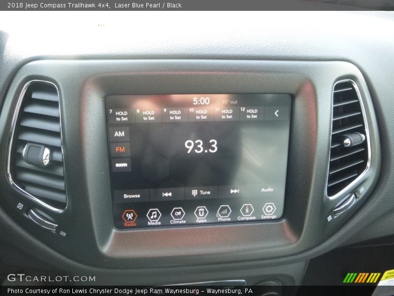 Laser Blue Pearl / Black 2018 Jeep Compass Trailhawk 4x4