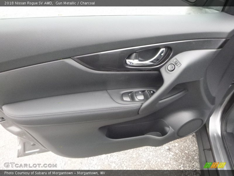 Gun Metallic / Charcoal 2018 Nissan Rogue SV AWD