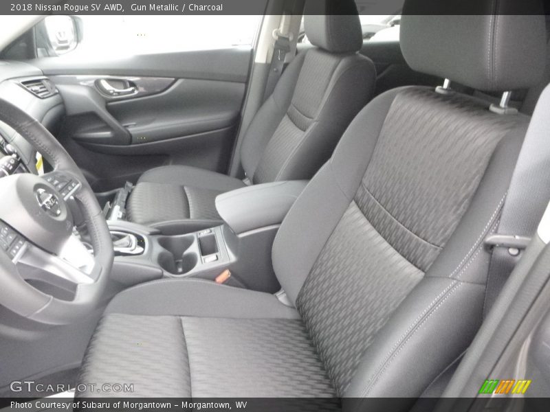 Gun Metallic / Charcoal 2018 Nissan Rogue SV AWD