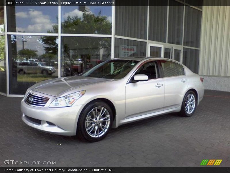 Liquid Platinum Silver / Graphite 2008 Infiniti G 35 S Sport Sedan
