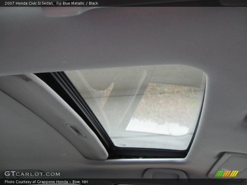 Fiji Blue Metallic / Black 2007 Honda Civic Si Sedan