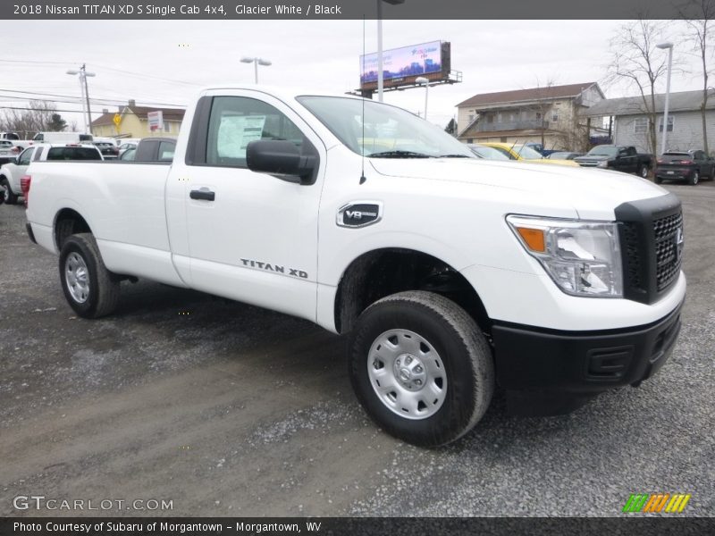 Glacier White / Black 2018 Nissan TITAN XD S Single Cab 4x4