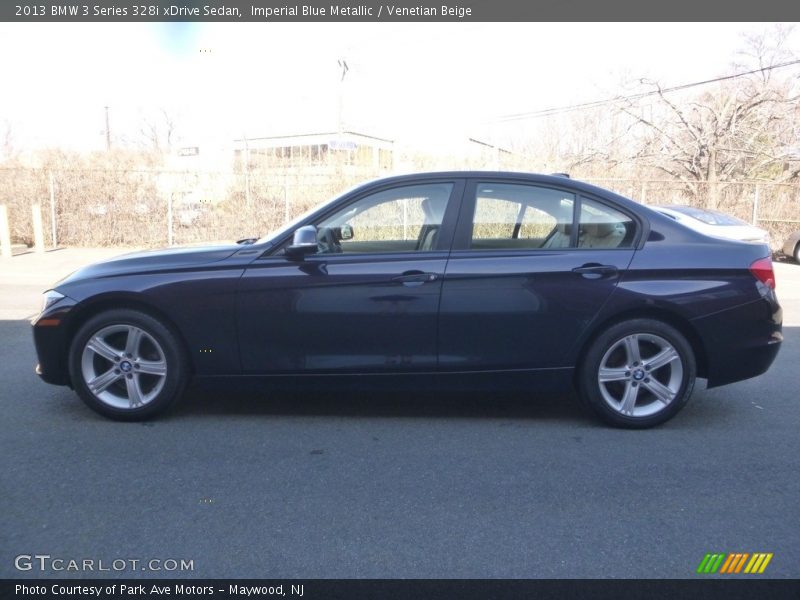 Imperial Blue Metallic / Venetian Beige 2013 BMW 3 Series 328i xDrive Sedan