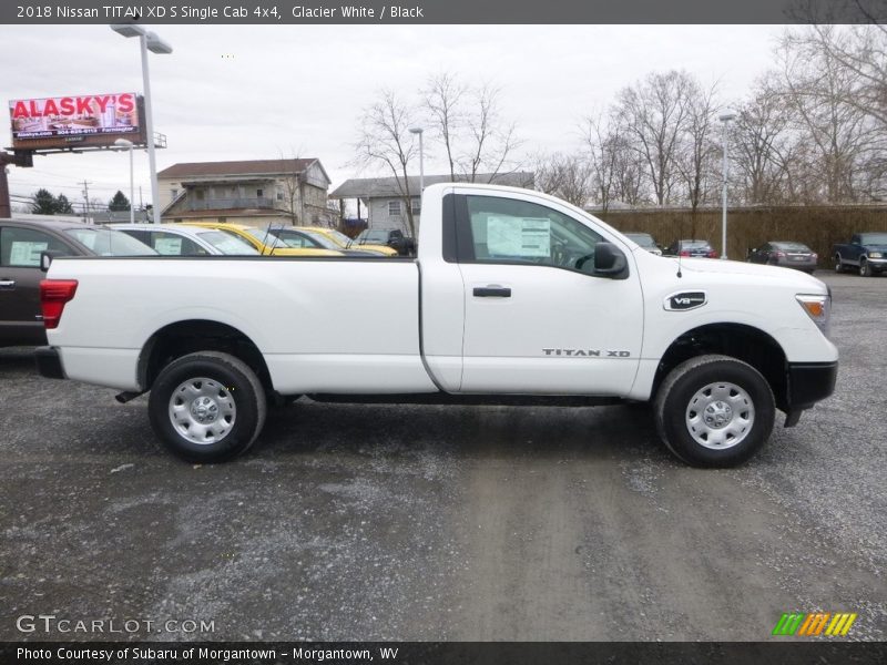 Glacier White / Black 2018 Nissan TITAN XD S Single Cab 4x4