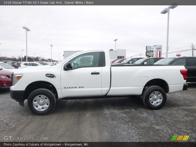 Glacier White / Black 2018 Nissan TITAN XD S Single Cab 4x4