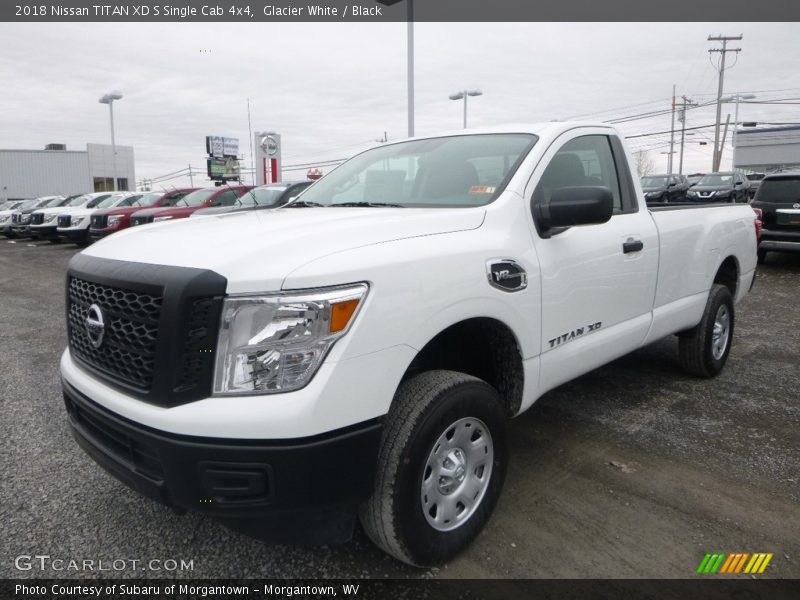 Glacier White / Black 2018 Nissan TITAN XD S Single Cab 4x4