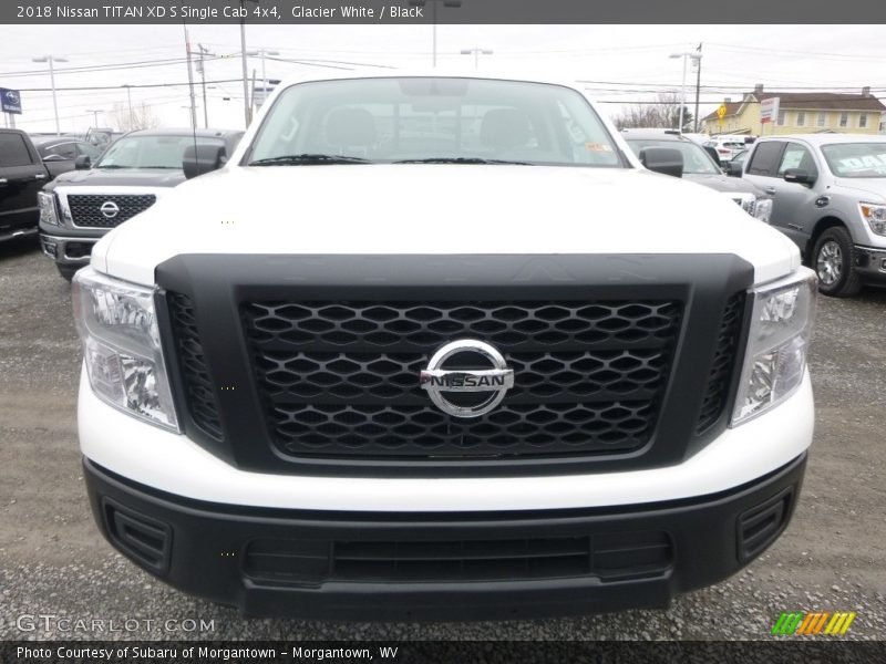 Glacier White / Black 2018 Nissan TITAN XD S Single Cab 4x4