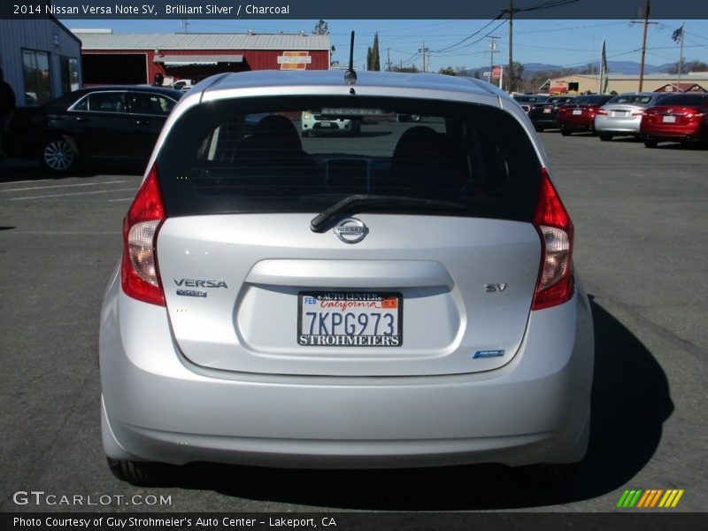 Brilliant Silver / Charcoal 2014 Nissan Versa Note SV