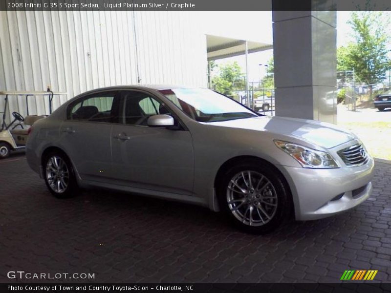 Liquid Platinum Silver / Graphite 2008 Infiniti G 35 S Sport Sedan