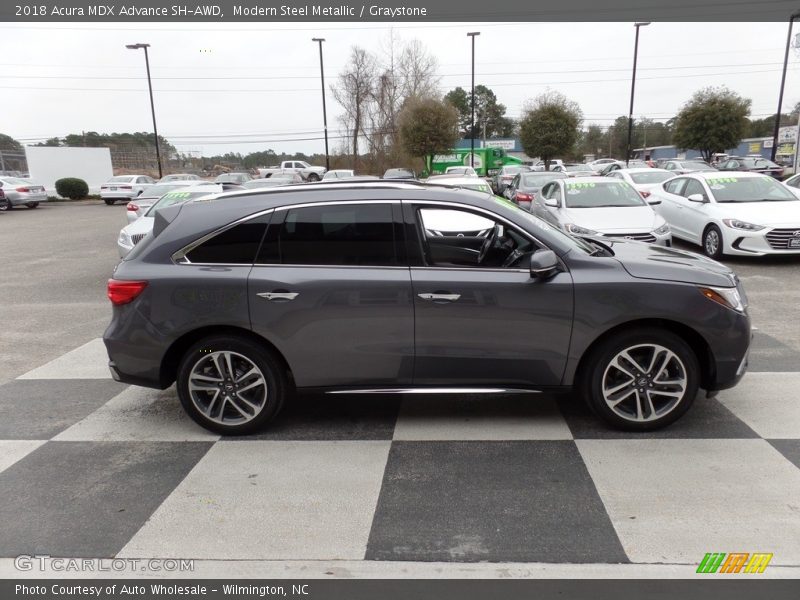 Modern Steel Metallic / Graystone 2018 Acura MDX Advance SH-AWD
