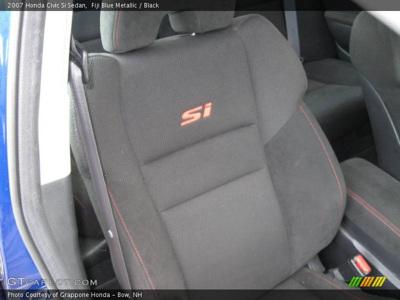 Fiji Blue Metallic / Black 2007 Honda Civic Si Sedan