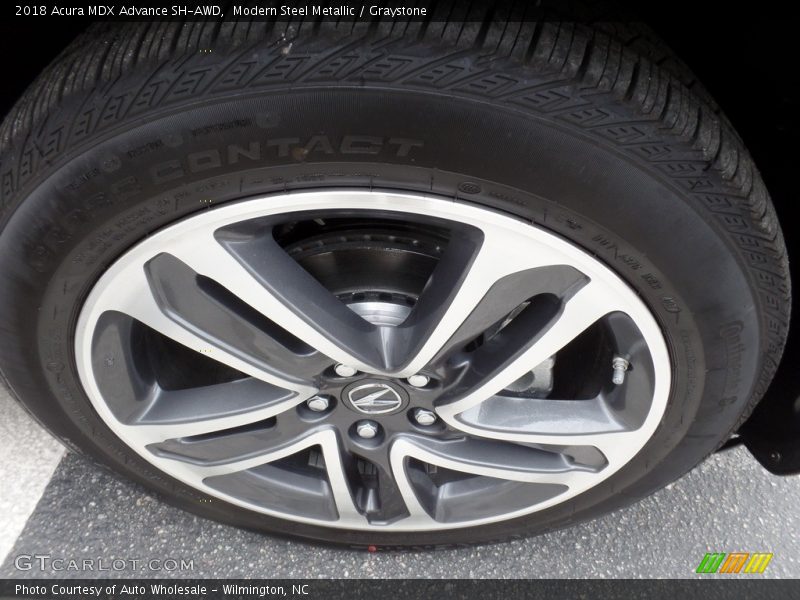 Modern Steel Metallic / Graystone 2018 Acura MDX Advance SH-AWD
