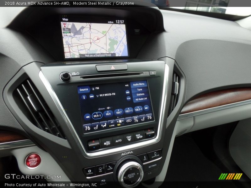 Modern Steel Metallic / Graystone 2018 Acura MDX Advance SH-AWD