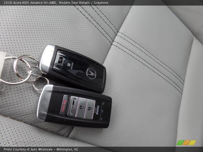 Modern Steel Metallic / Graystone 2018 Acura MDX Advance SH-AWD
