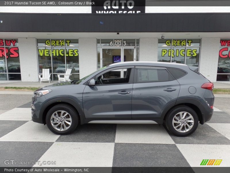 Coliseum Gray / Black 2017 Hyundai Tucson SE AWD