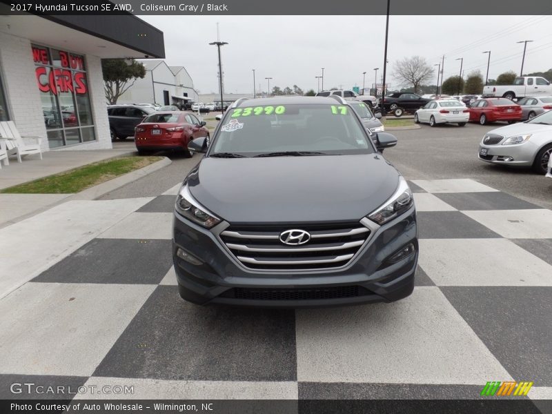 Coliseum Gray / Black 2017 Hyundai Tucson SE AWD