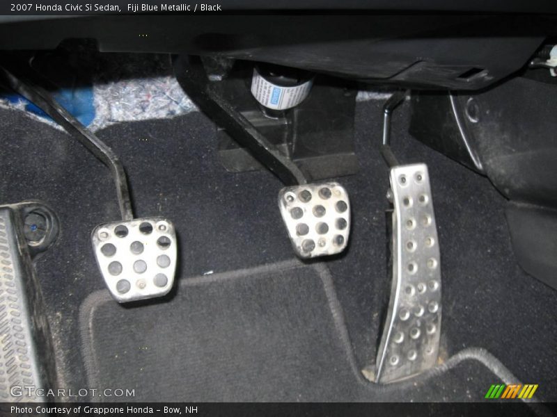 Fiji Blue Metallic / Black 2007 Honda Civic Si Sedan