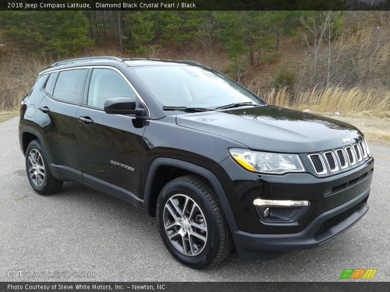 Diamond Black Crystal Pearl / Black 2018 Jeep Compass Latitude