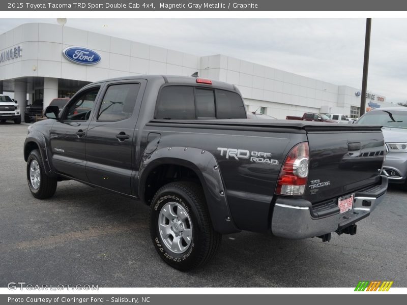 Magnetic Gray Metallic / Graphite 2015 Toyota Tacoma TRD Sport Double Cab 4x4