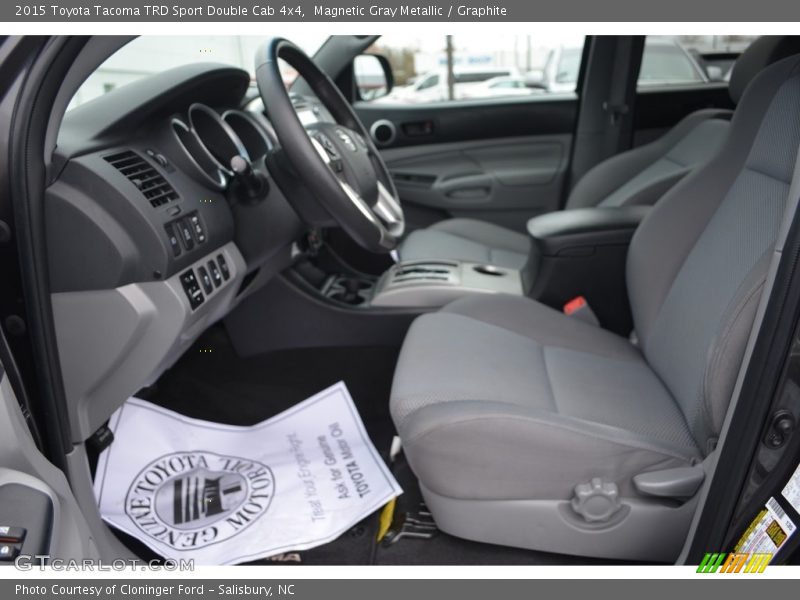 Magnetic Gray Metallic / Graphite 2015 Toyota Tacoma TRD Sport Double Cab 4x4