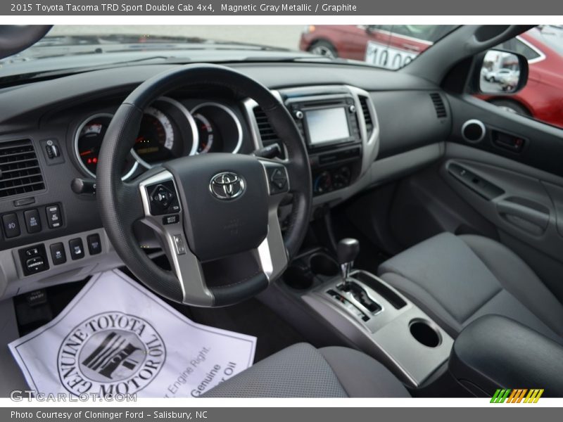Magnetic Gray Metallic / Graphite 2015 Toyota Tacoma TRD Sport Double Cab 4x4