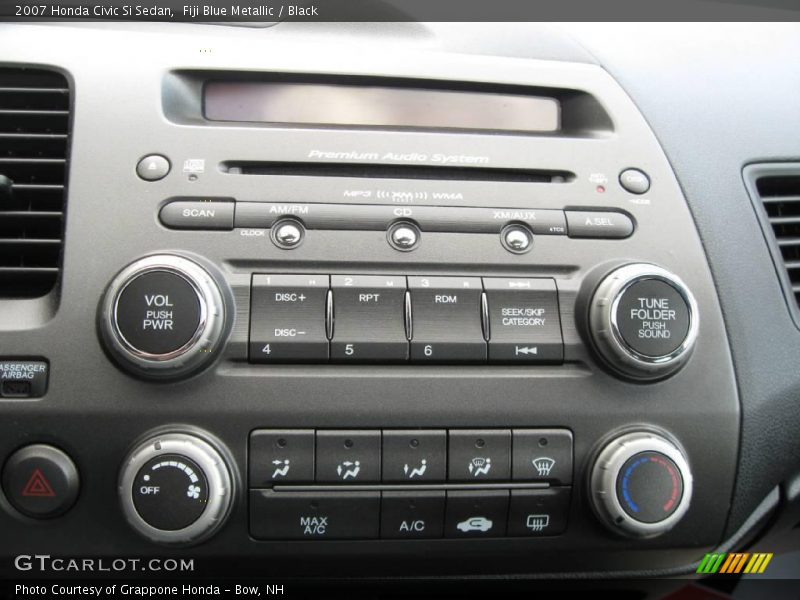 Fiji Blue Metallic / Black 2007 Honda Civic Si Sedan