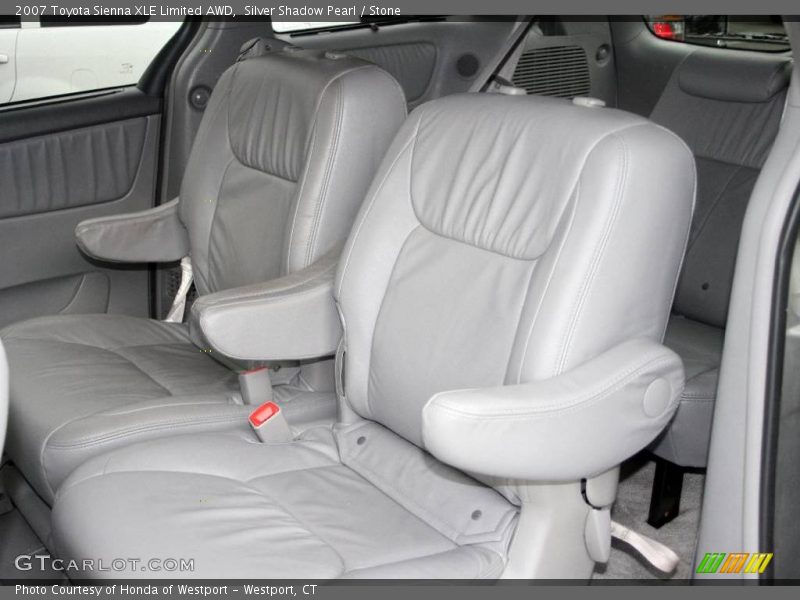 Silver Shadow Pearl / Stone 2007 Toyota Sienna XLE Limited AWD