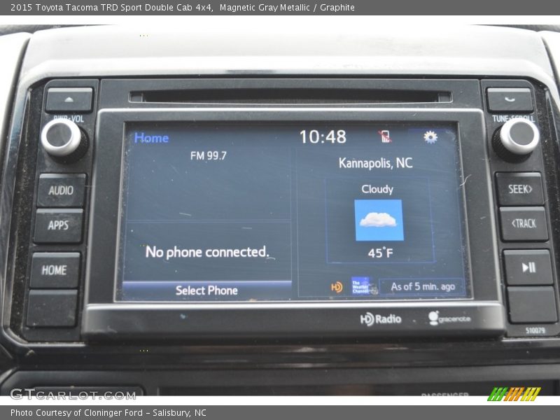 Magnetic Gray Metallic / Graphite 2015 Toyota Tacoma TRD Sport Double Cab 4x4