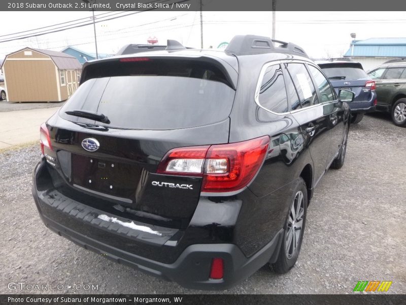 Crystal Black Silica / Ivory 2018 Subaru Outback 2.5i Limited