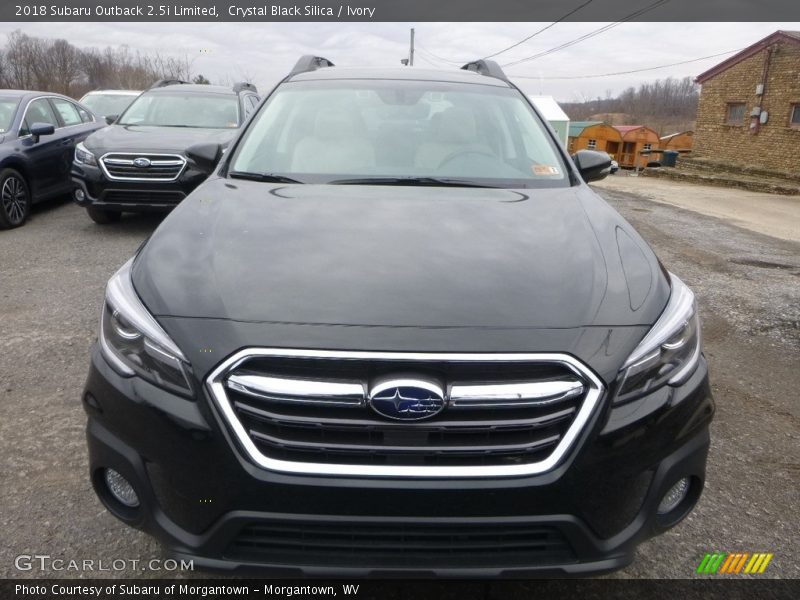 Crystal Black Silica / Ivory 2018 Subaru Outback 2.5i Limited
