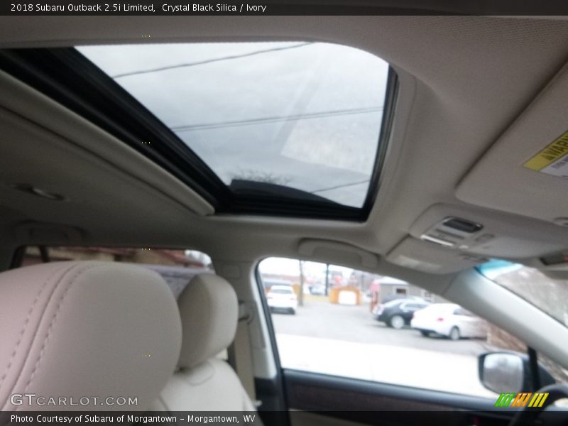 Crystal Black Silica / Ivory 2018 Subaru Outback 2.5i Limited