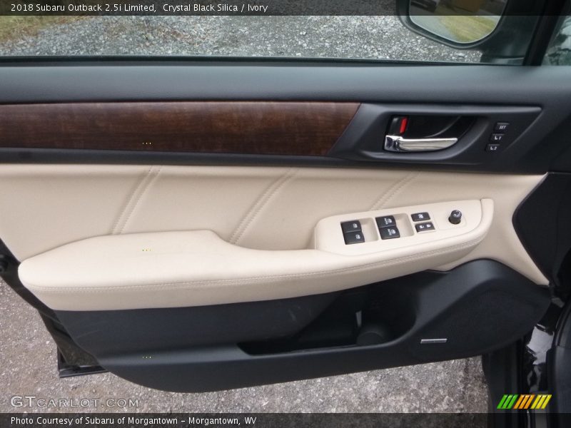 Crystal Black Silica / Ivory 2018 Subaru Outback 2.5i Limited