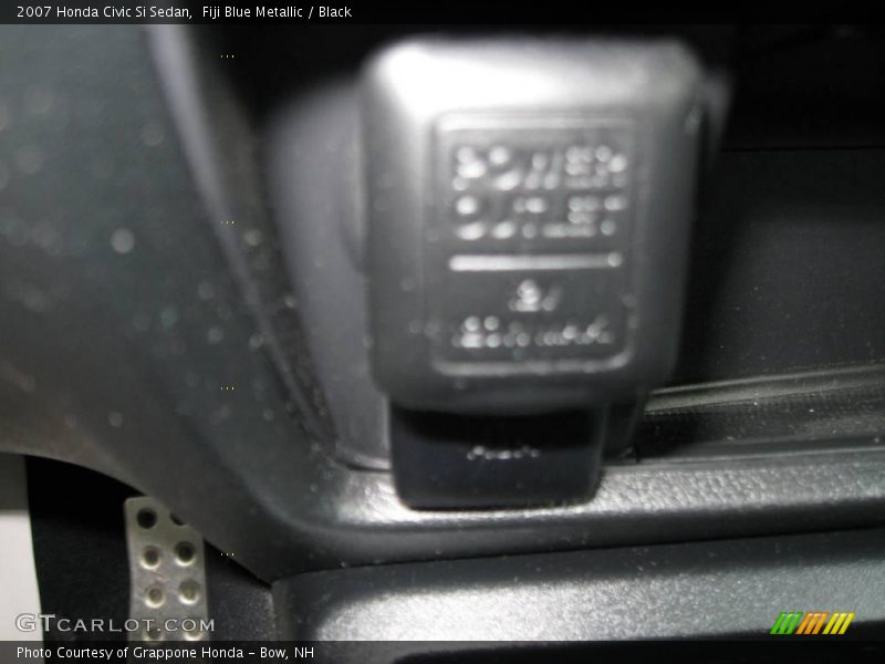Fiji Blue Metallic / Black 2007 Honda Civic Si Sedan