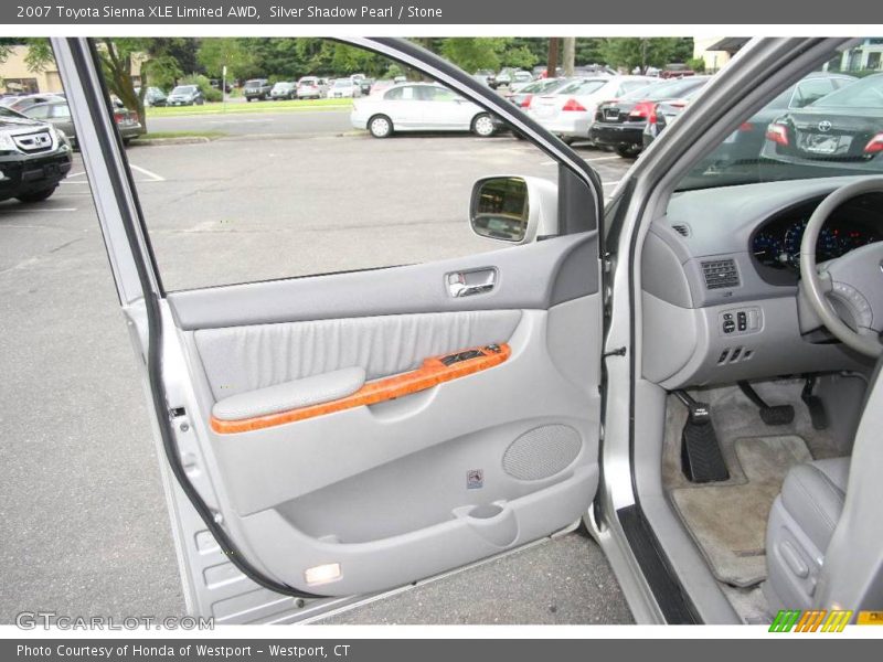 Silver Shadow Pearl / Stone 2007 Toyota Sienna XLE Limited AWD