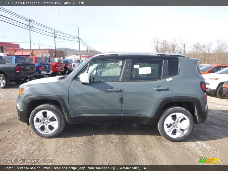 Anvil / Black 2017 Jeep Renegade Limited 4x4