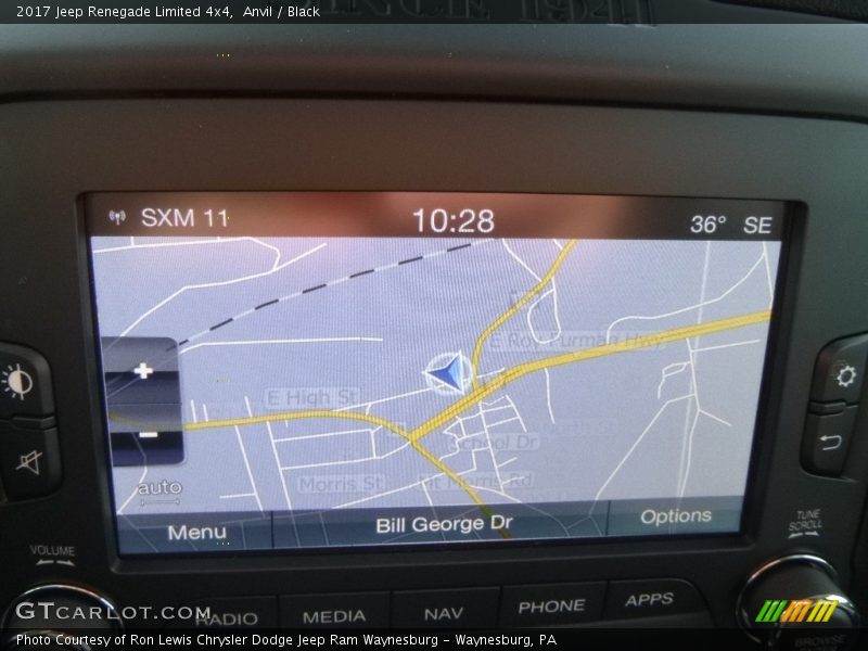 Anvil / Black 2017 Jeep Renegade Limited 4x4