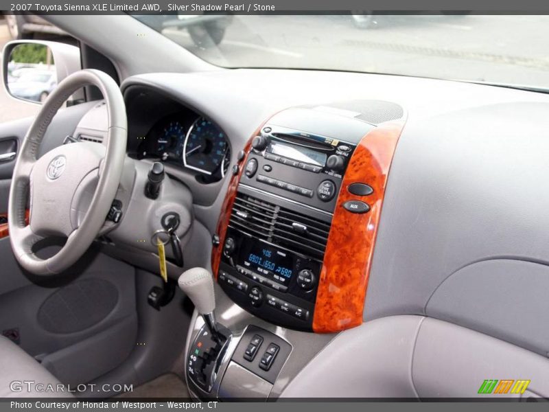 Silver Shadow Pearl / Stone 2007 Toyota Sienna XLE Limited AWD