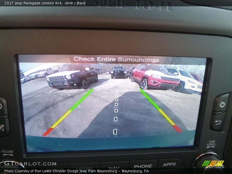 Anvil / Black 2017 Jeep Renegade Limited 4x4