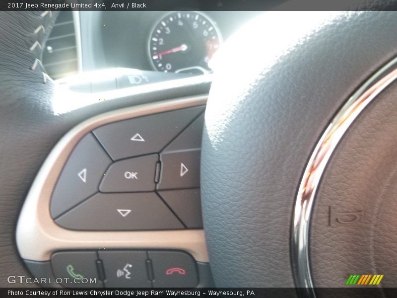 Anvil / Black 2017 Jeep Renegade Limited 4x4