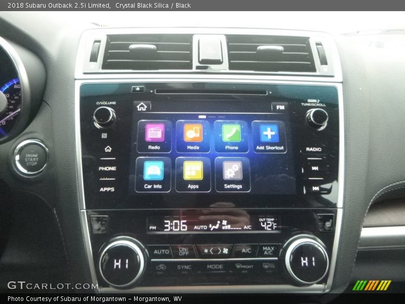Crystal Black Silica / Black 2018 Subaru Outback 2.5i Limited