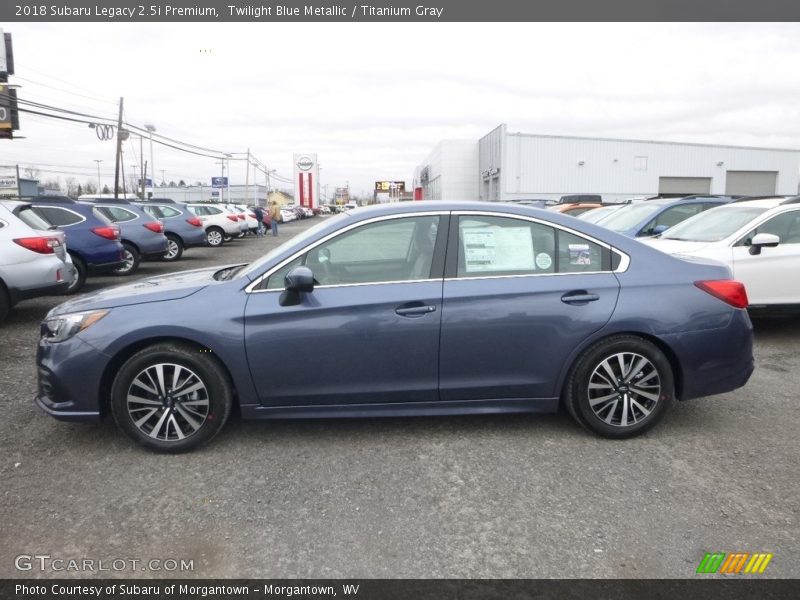 Twilight Blue Metallic / Titanium Gray 2018 Subaru Legacy 2.5i Premium